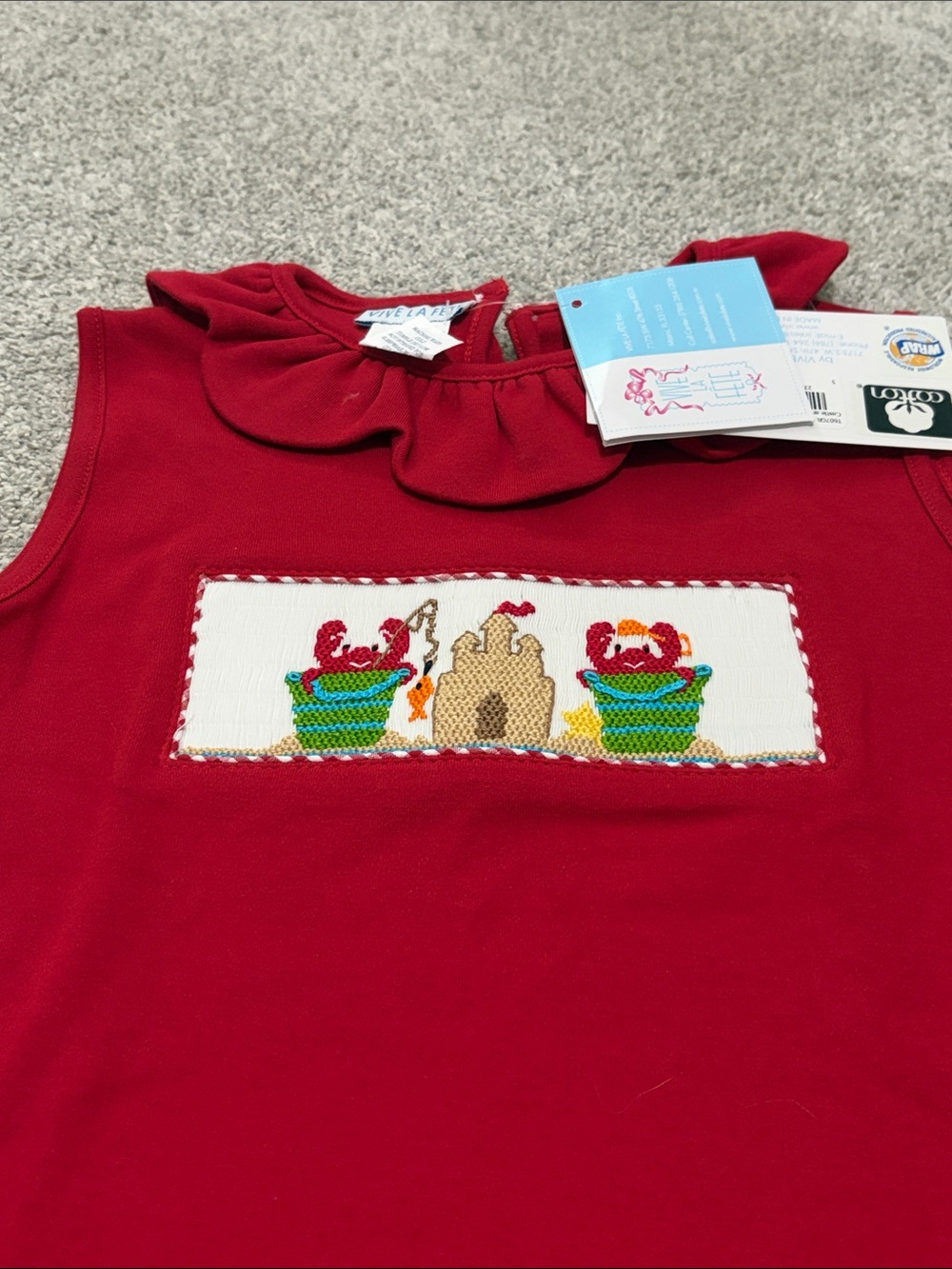 NWT Vive La Fete Smocked Top